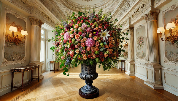 Bouquet de fleurs Pour Vase Medicis fonte